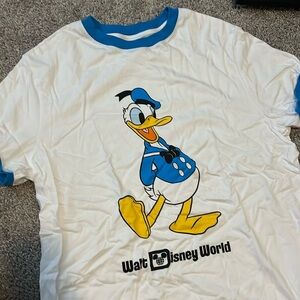2024 DISNEY PARKS WALT DISNEY DISNEY WORLD DONALD DUCK RINGER TEE UNISEX LARGE